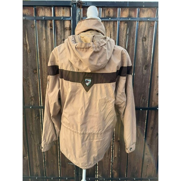 VINTAGE Y2K Obermeyer Women's Brown Hoody Ski Jacket Embroidered sz. 10 Medium - Picture 7 of 10
